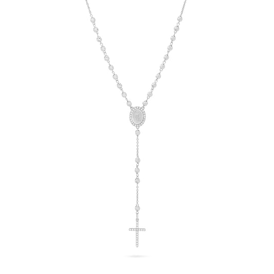 ROSARIO ORO BLANCO GRANOS FACETADOS