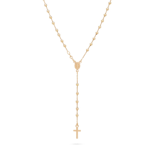 ROSARIO TRADICIONAL MILAGROSO DE ORO AMARILLO