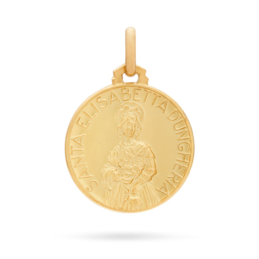 Saint Elizabeth of Hungary Yellow Gold Medal