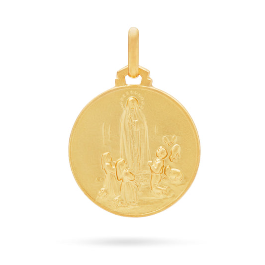 OUR LADY OF FATIMA YELLOW GOLD MEDAL