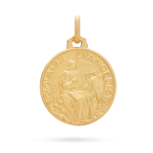 YELLOW GOLD SAINT JOHN THE EVANGELIST MEDAL