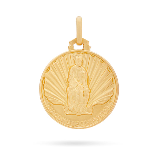 YELLOW GOLD SAINT JAMES OF COMPOSTELA MEDAL