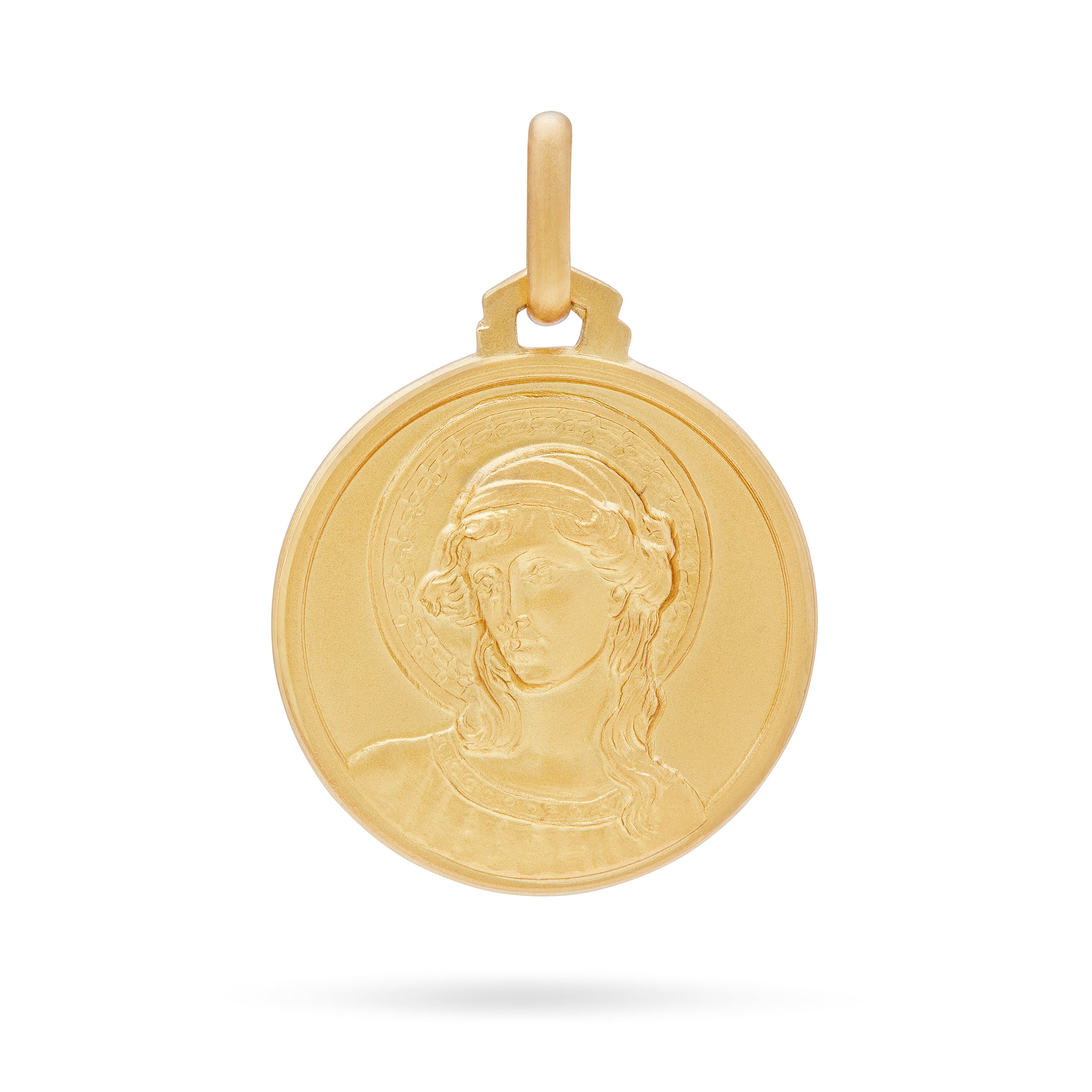 Medaglia Croce In Oro Giallo 375/000 Con Catena In Omaggio - Gioiello Per Donna O Bambino, In Cofanetto Con Certificato