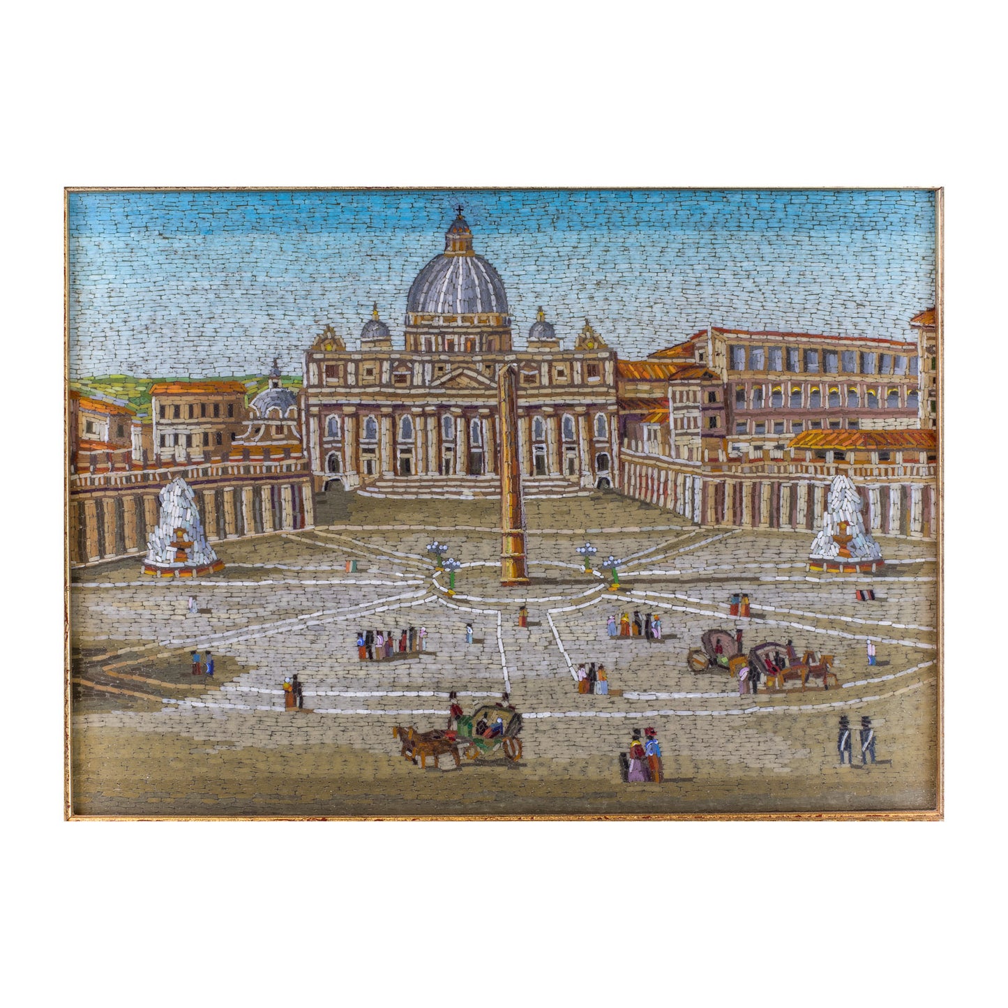 Mosaico Vista de la Plaza de San Pedro