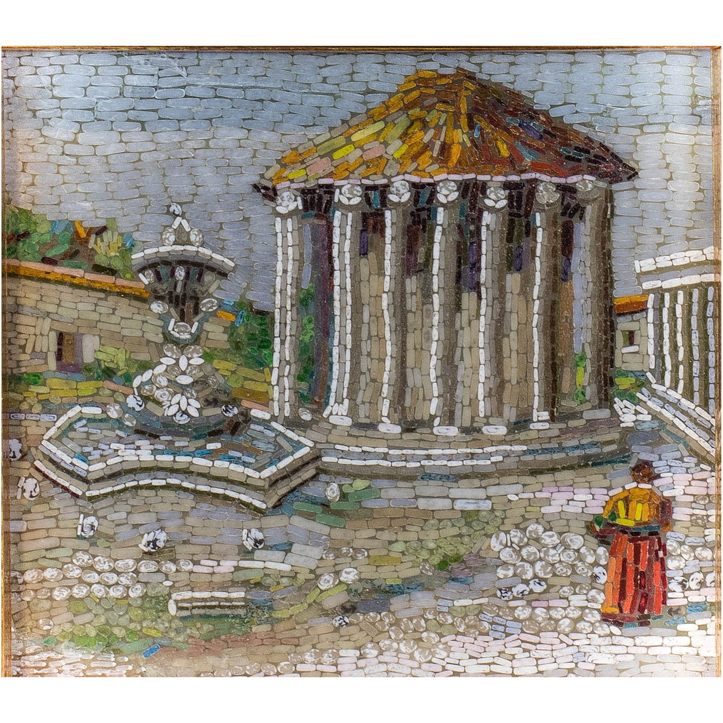 Mosaic Castel Sant'Angelo and the Temple of Vesta