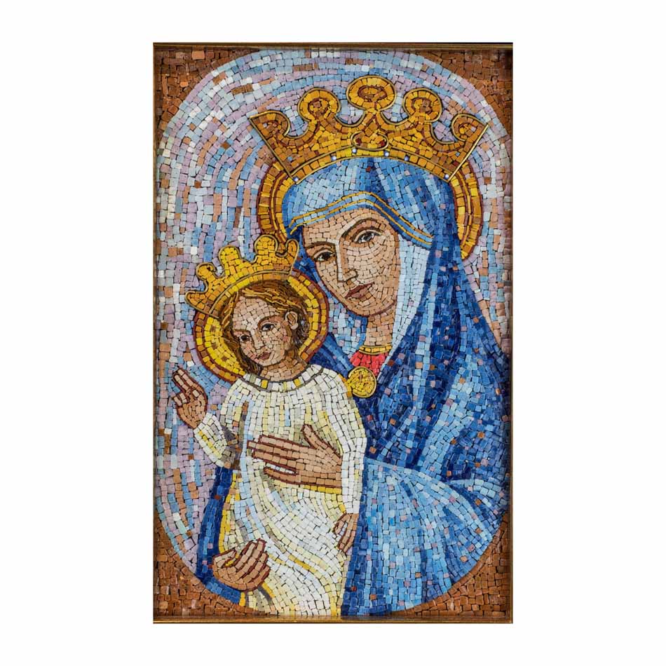 Mater Ecclesiae Mosaic with Golden Details