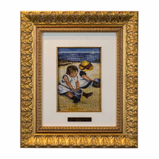 Mosaic Little Girls on the Beach