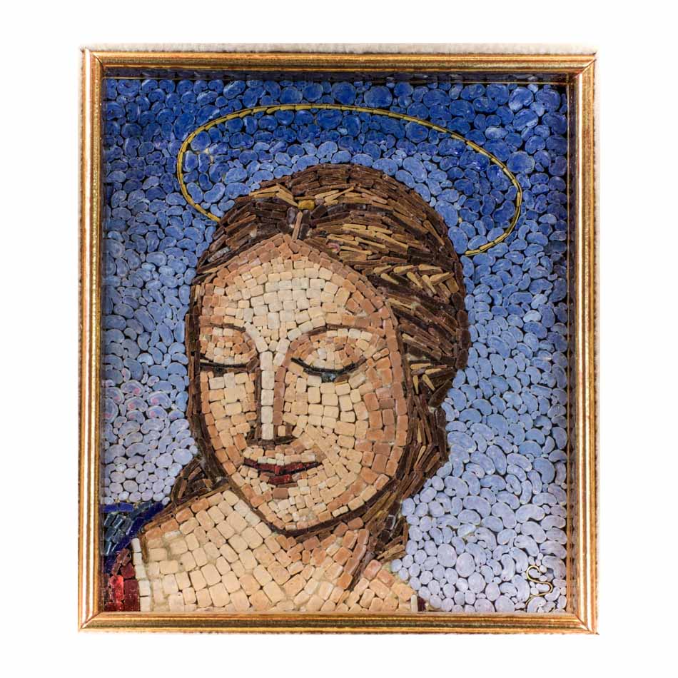 Mosaic Madonna of the Goldfinch
