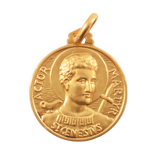 YELLOW GOLD SAN GENESIO MEDAL