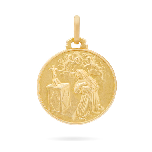 YELLOW GOLD MEDAL OF SAINT RITA DA CASCIA
