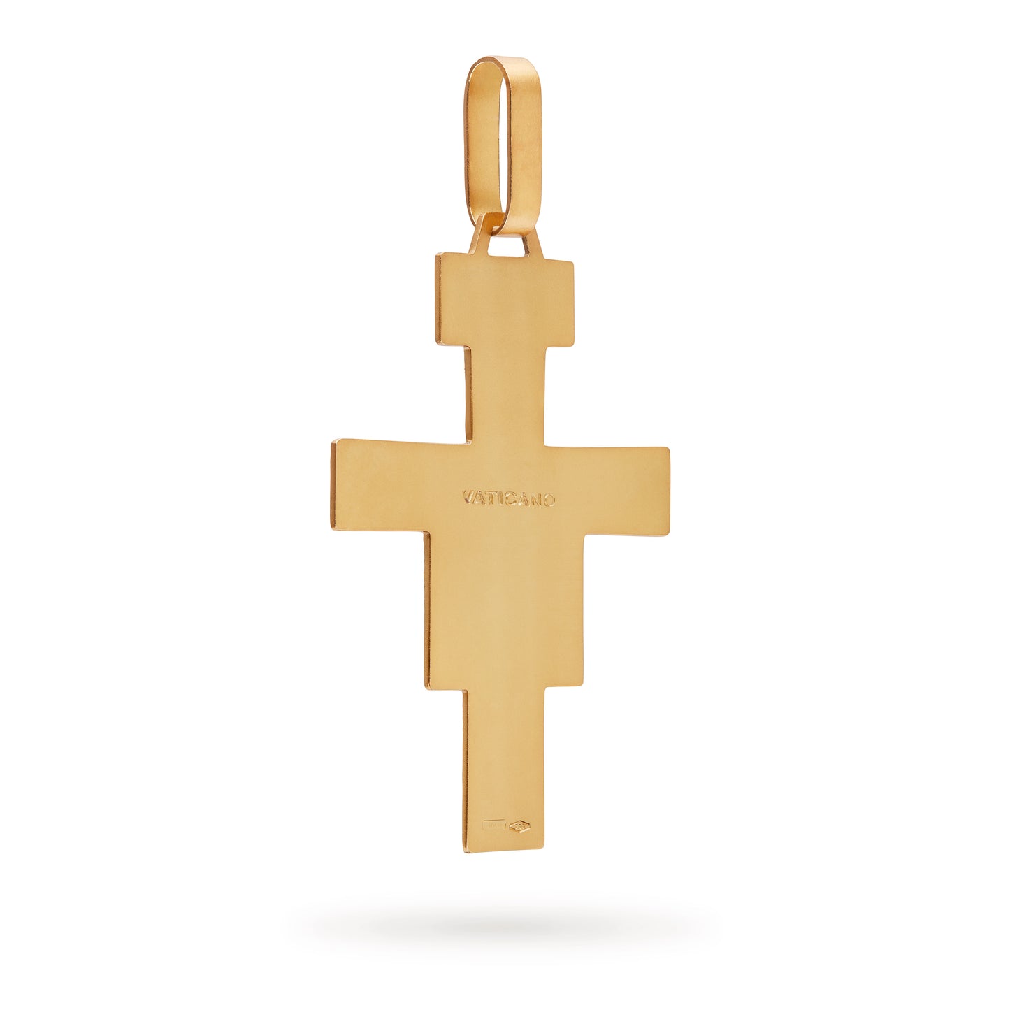 CRUCIFIJO DE SAN DAMIANO DE ORO AMARILLO