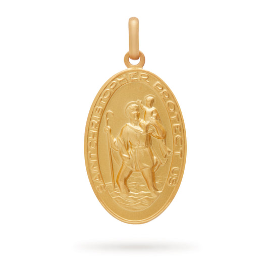 SAINT CHRISTOPHER OVAL GOLD MEDAL