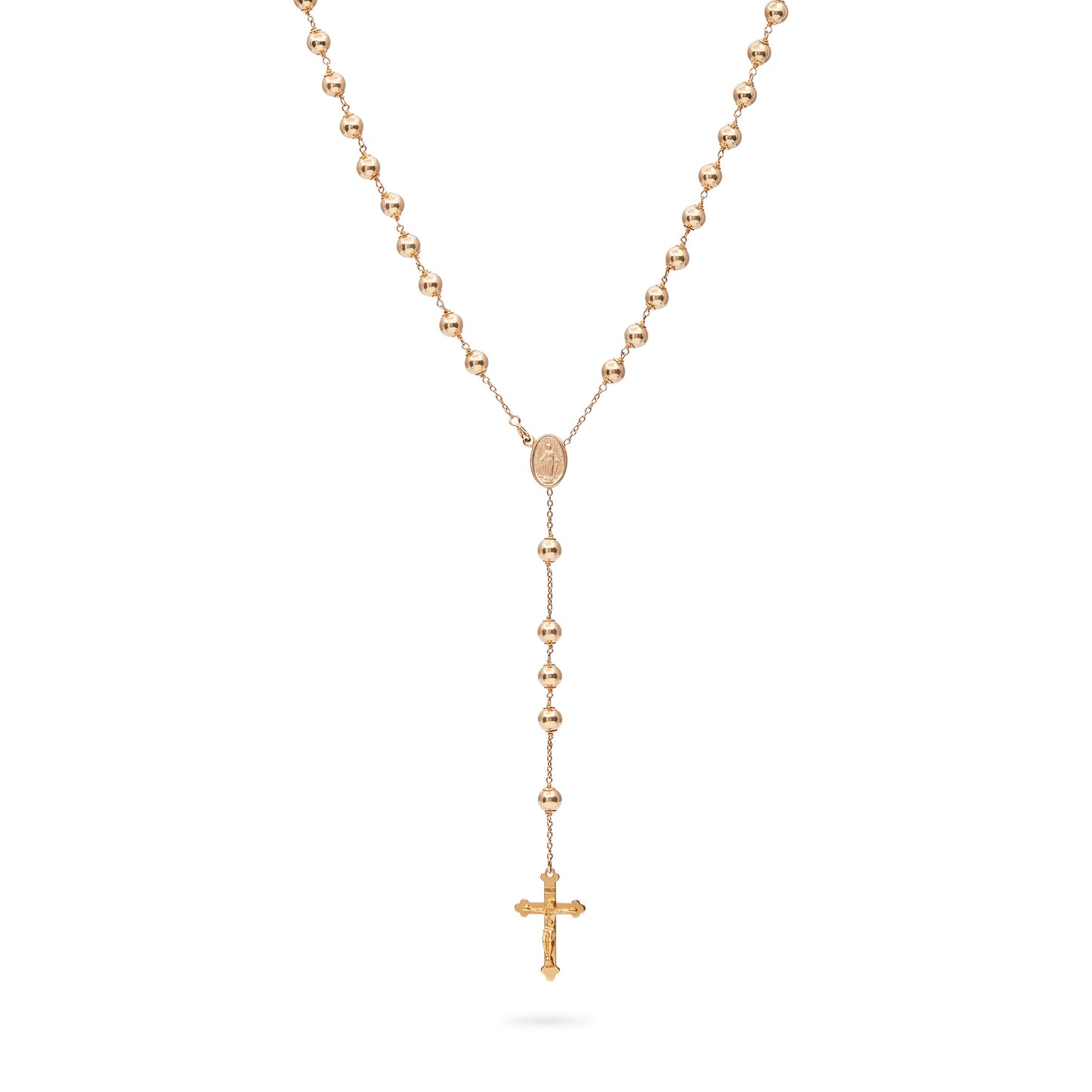 ROSARIO DE ORO AMARILLO DE LA VIRGEN MILAGROSA