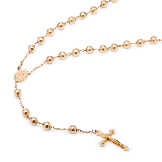 ROSARIO DE ORO AMARILLO DE LA VIRGEN MILAGROSA