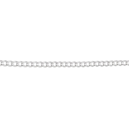 WHITE GOLD CURB CHAIN