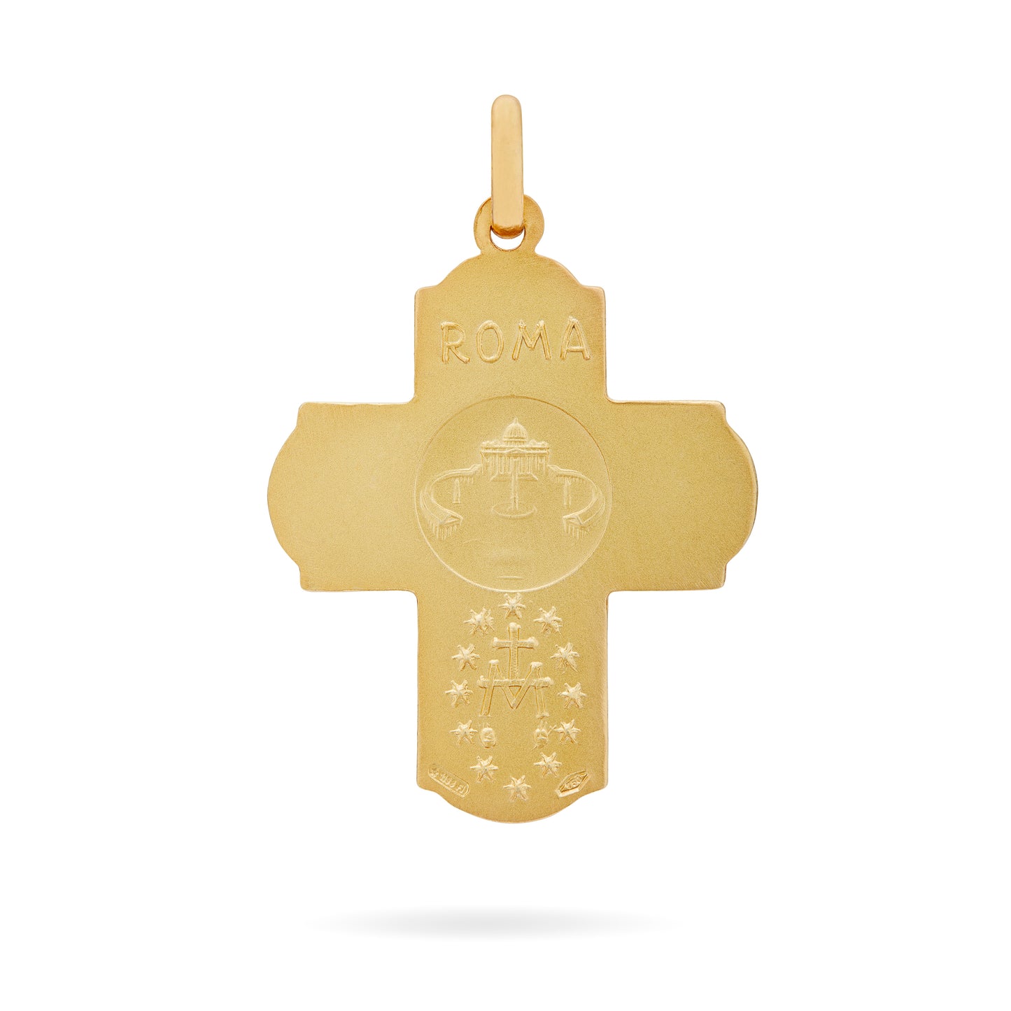 YELLOW GOLD SCAPULAR CROSS