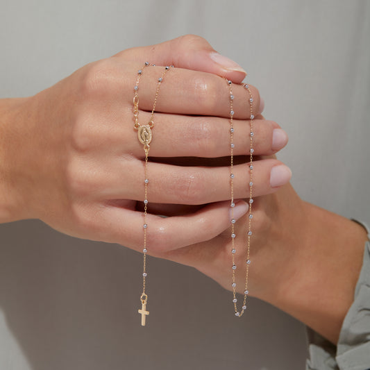 ROSARIO BICOLOR VIRGEN MILAGROSA