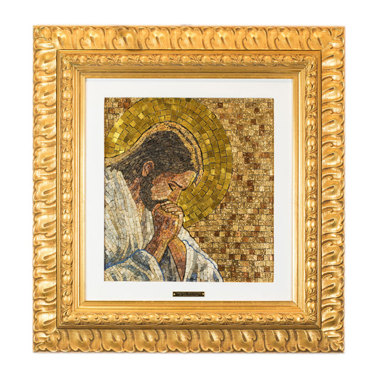 Mosaico de Cristo en oración
