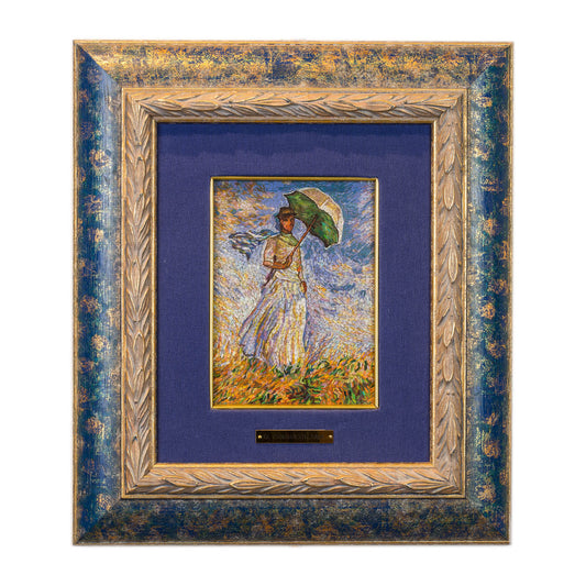 Mosaic Lady with Umbrella