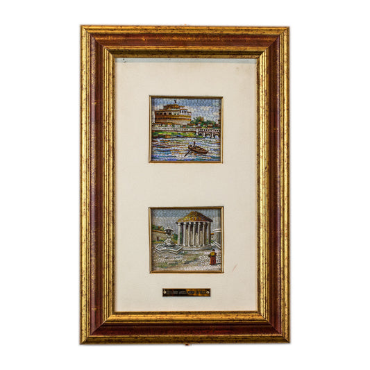 Mosaic Castel Sant'Angelo and the Temple of Vesta