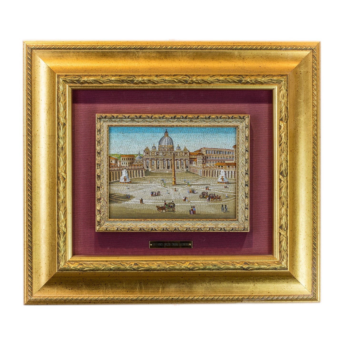 Mosaico Vista de la Plaza de San Pedro