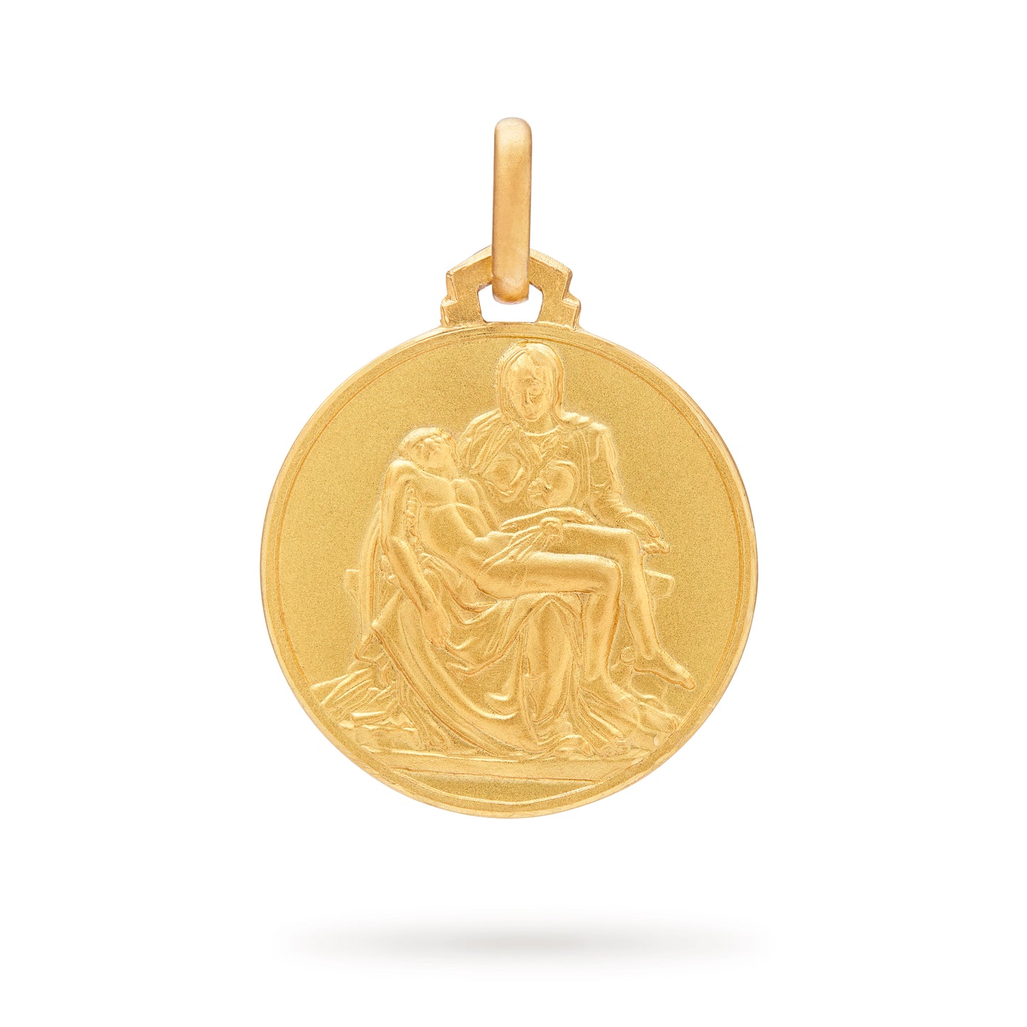 MEDALLA DE LA PIEDAD DE MICHELANGELO DE ORO AMARILLO