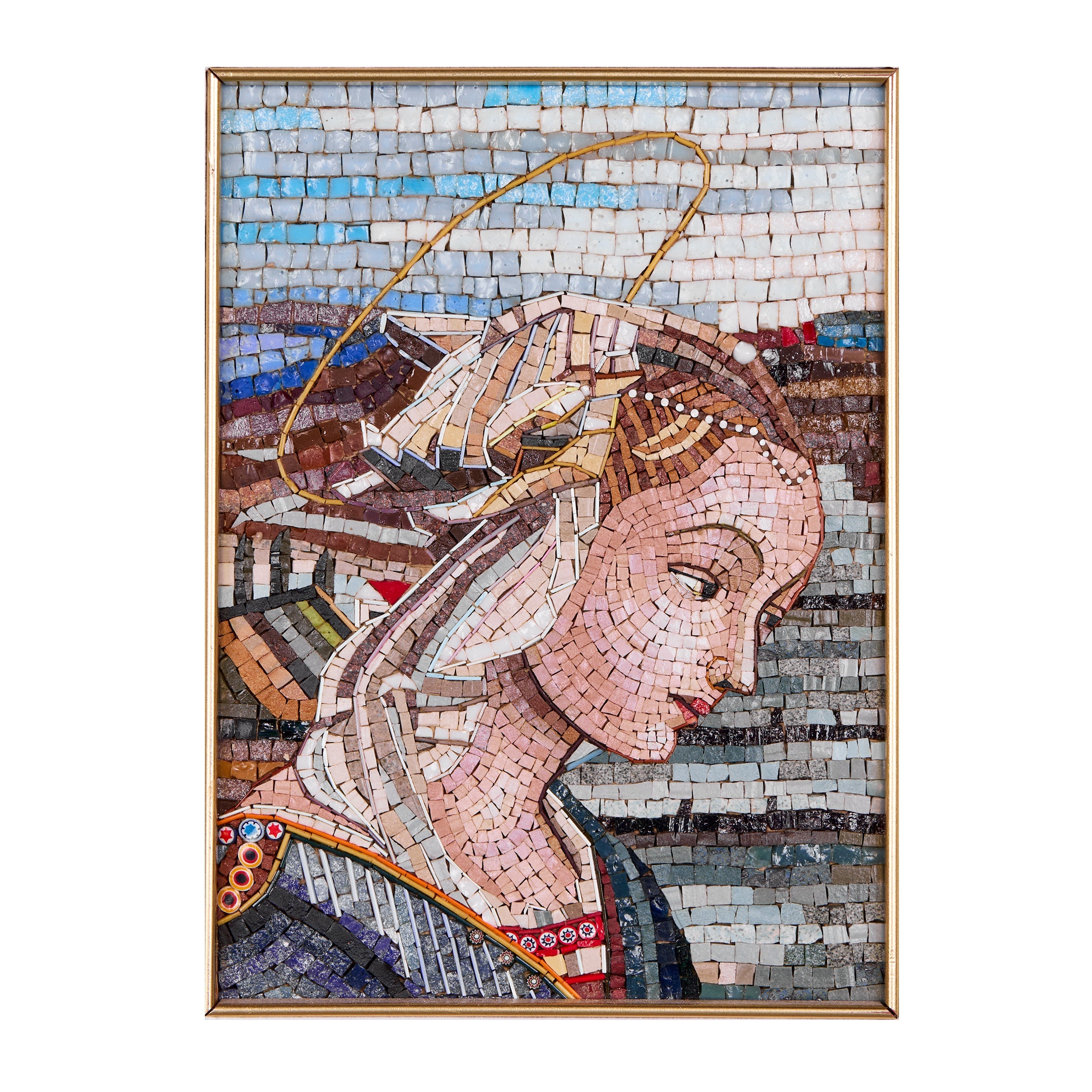 Mosaic Inspired by Fra Filippo Lippi’s Madonna and Child with Two Angels