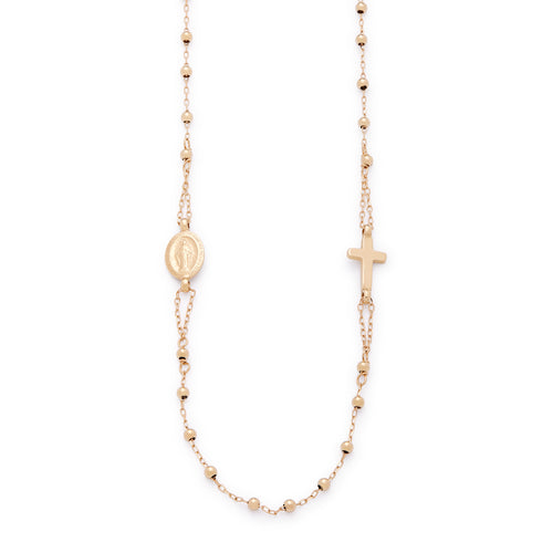 COLLAR ROSARIO ORO AMARILLO
