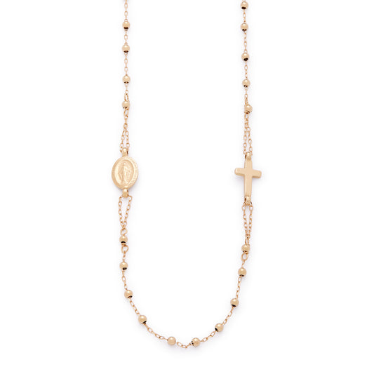 COLLANA ROSARIO ORO GIALLO