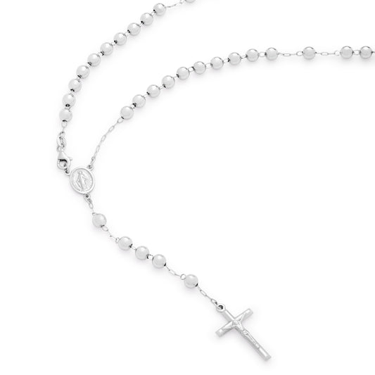 MIRACULOUS ROSARY WHITE GOLD