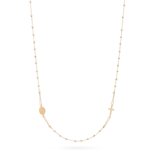 COLLANA ROSARIO ORO GIALLO
