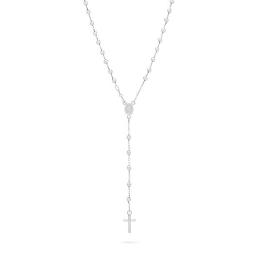 TRADITIONAL ROSARY IN WHITE GOLD