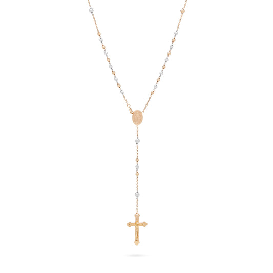 YELLOW AND WHITE GOLD ROSARY