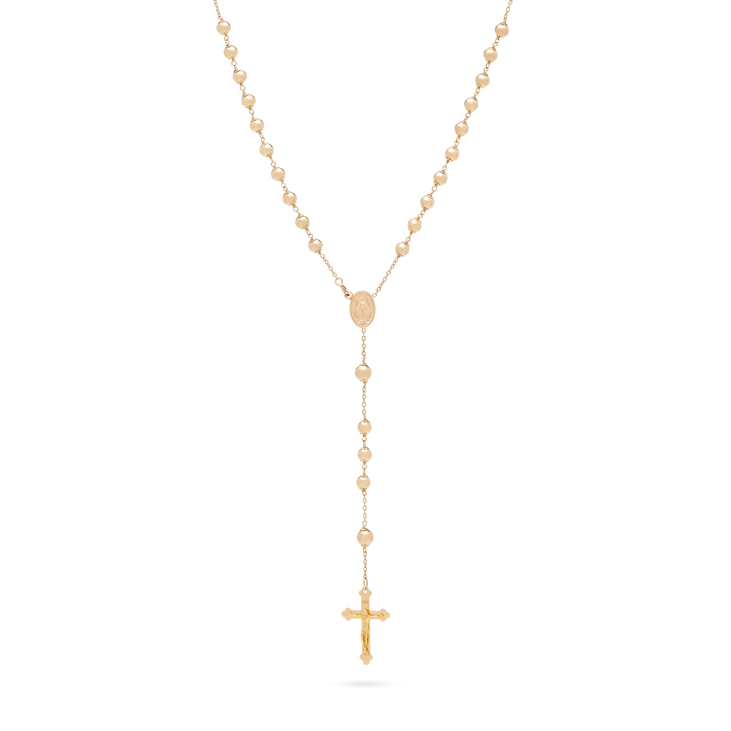 ROSARIO VIRGEN MILAGROSA ORO AMARILLO