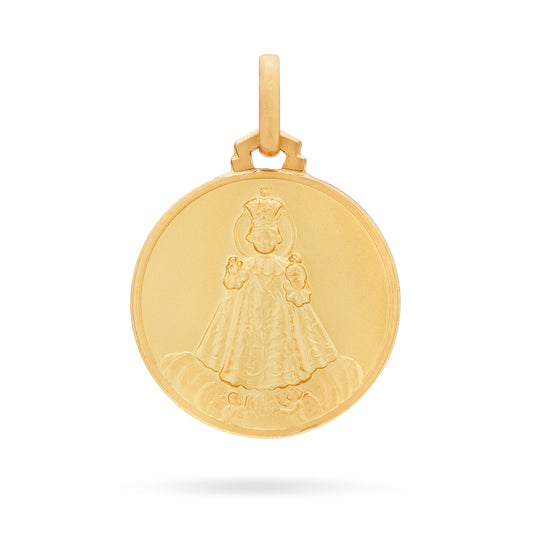Medalla Niño de Praga en Oro Amarillo 18kt