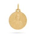 MEDAGLIA SANTA CHIARA DA ASSISI ORO GIALLO