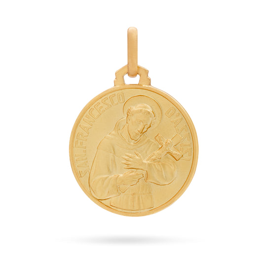 Medalla San Francisco en Oro Amarillo