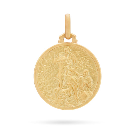 YELLOW GOLD SAN ROCCO MEDAL
