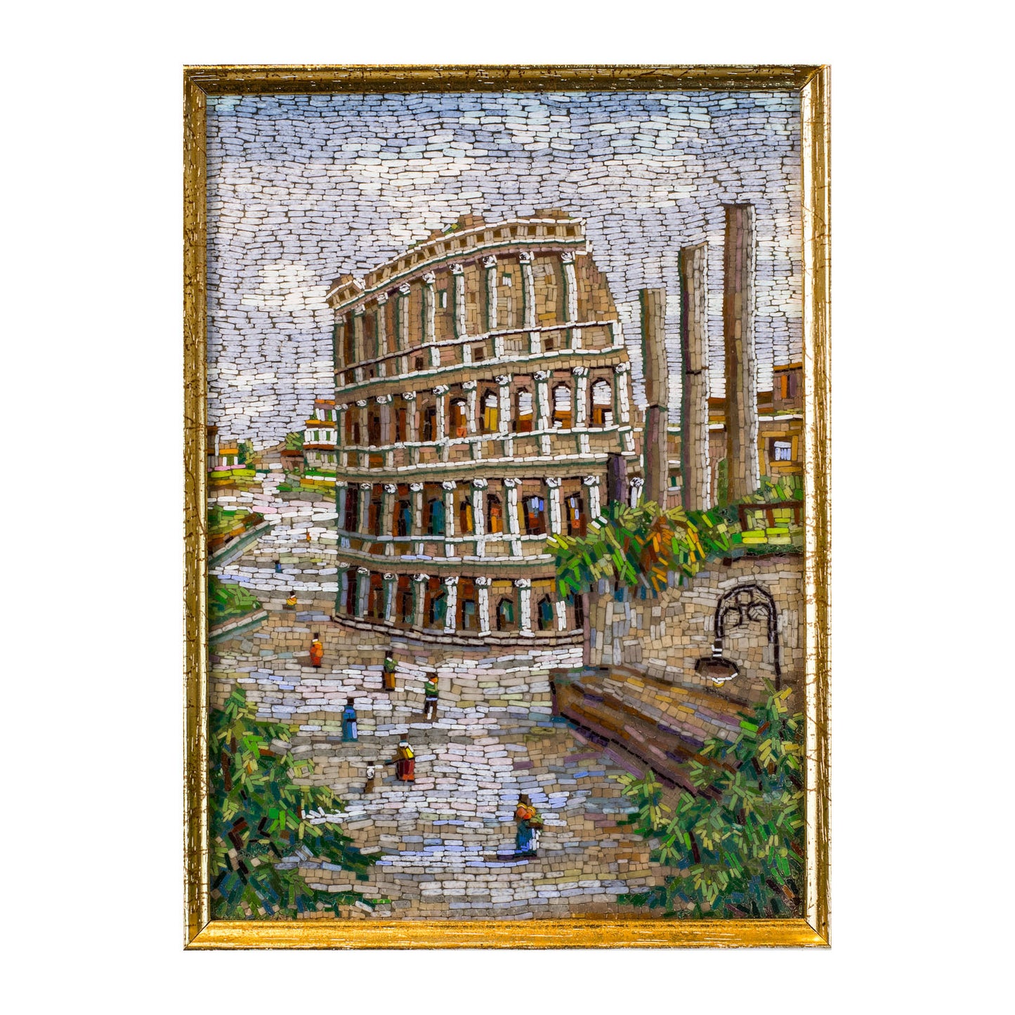 Mosaico Colosseo Veduta Laterale
