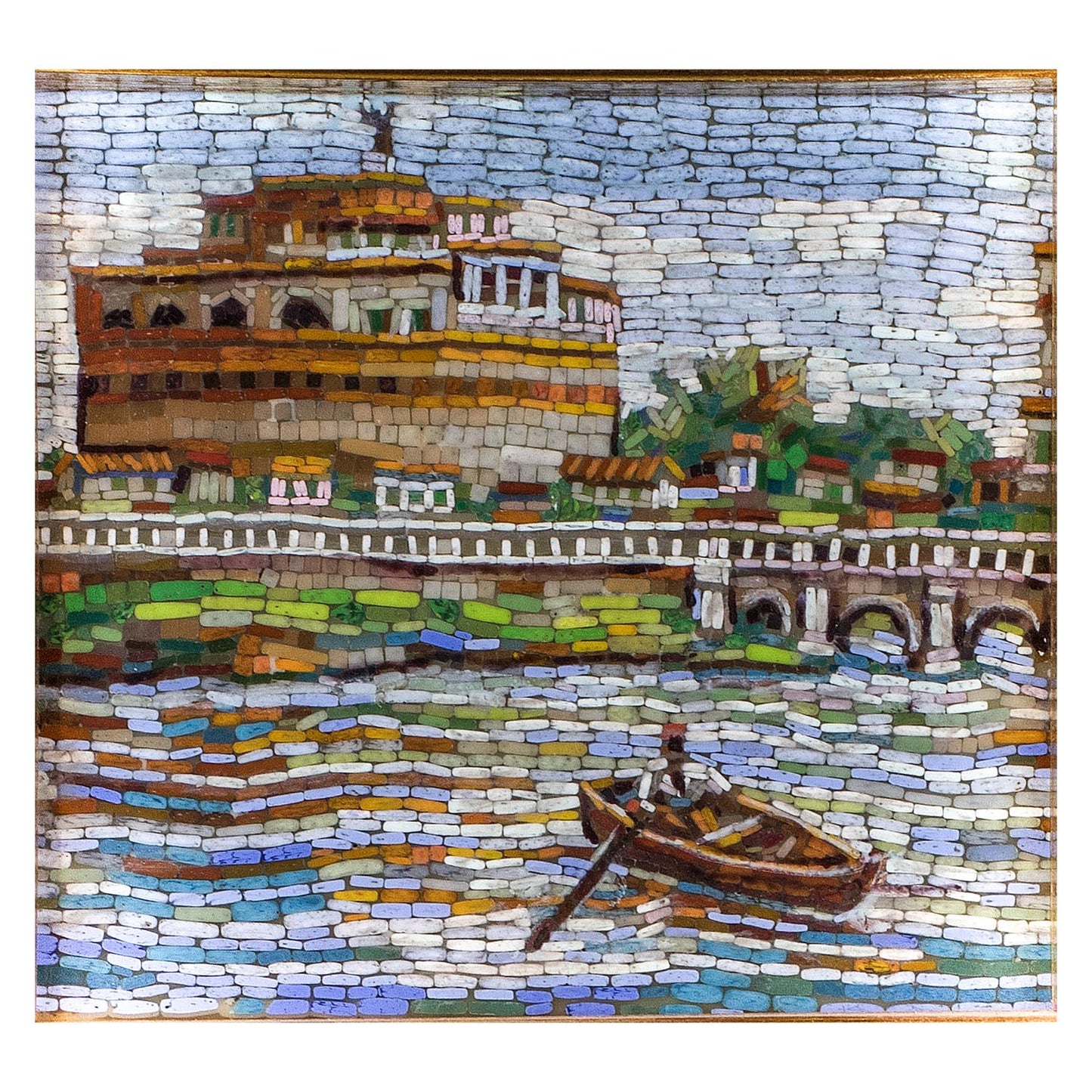 Mosaico Castel Sant'Angelo ed il Tempio di Vesta