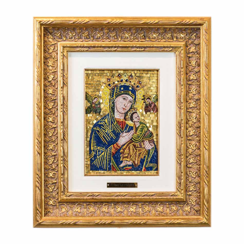 Mosaico Virgen del Perpetuo Socorro con Ángeles