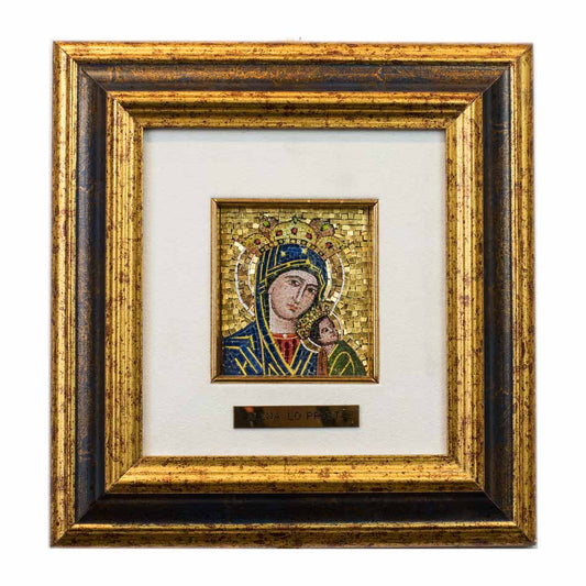 Mosaic Madonna of Perpetual Help with Angels