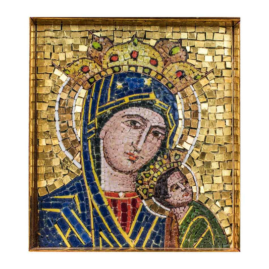 Mosaic Madonna of Perpetual Help with Angels