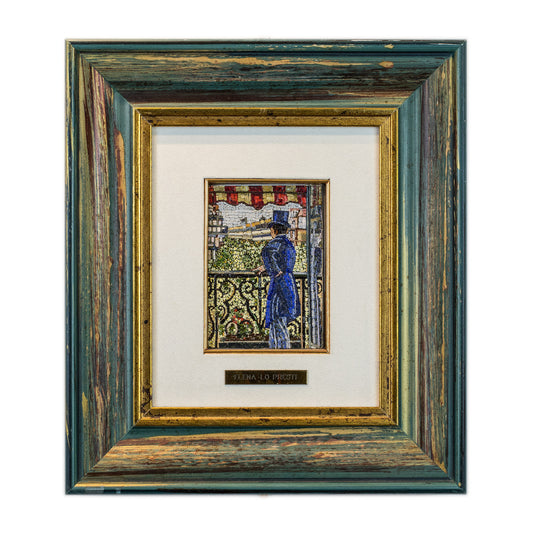 Mosaic Man at the Balcony