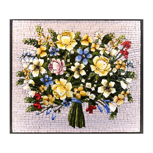 Mosaic Bouquet of Flowers