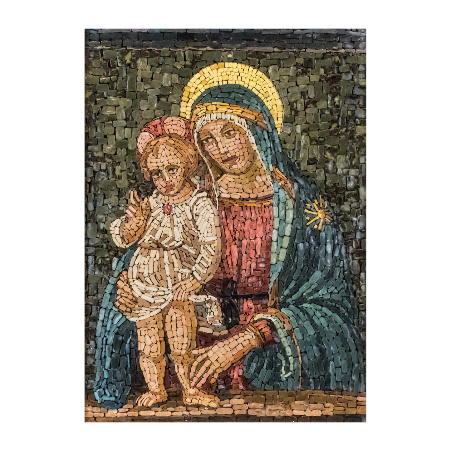 Mosaico Vergine con Bambinello di Pinturicchio