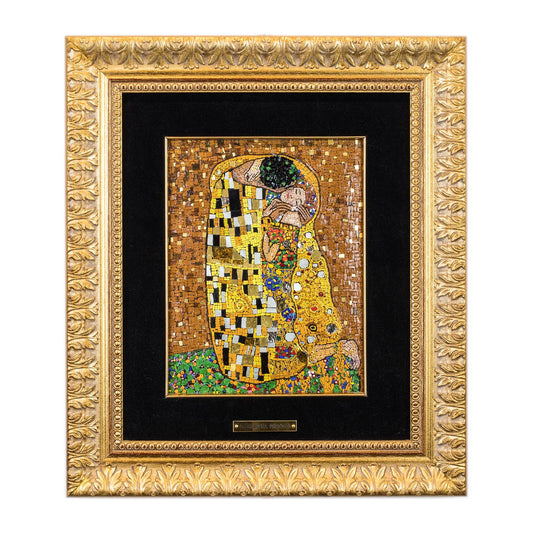 Detalle del mosaico del beso de Klimt