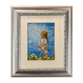 Mosaico Bambina che Guarda La Luna
