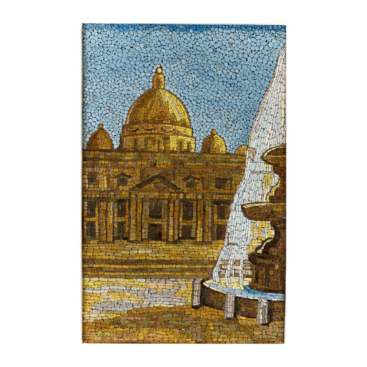 Mosaic St. Peter's Basilica and Fountain