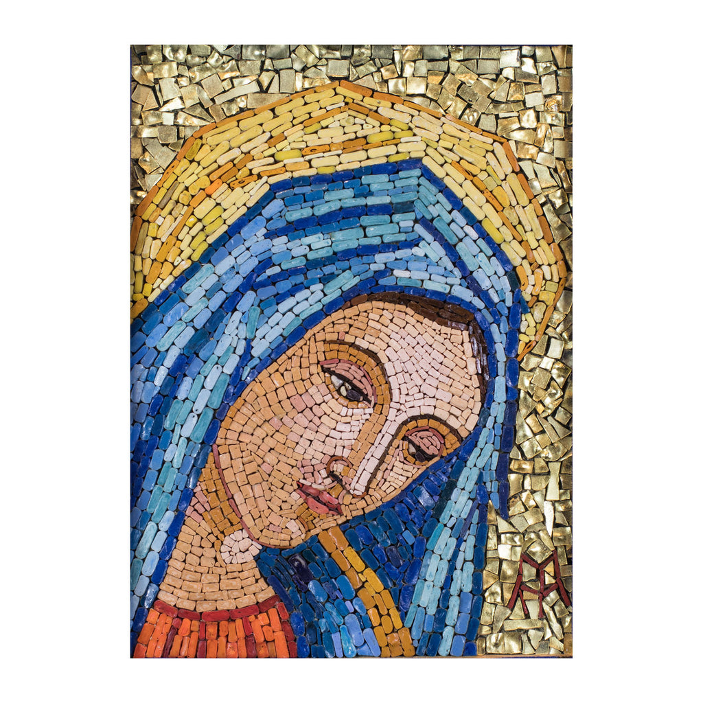 Mosaico de la Virgen María